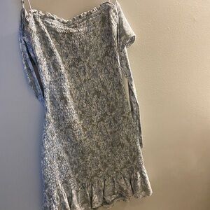 Abercrombie & Fitch Blue and White Mini Dress XXS P